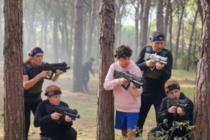 Laser des trois villes soeurs outdoor . - Exploregion